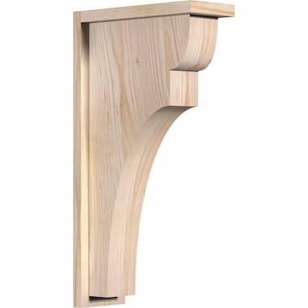 Ekena Millwork Yorktown Smooth Corbel w/Backplate, Douglas Fir, 5 1/2"W x 14"D x 26"H COR06X14X26YOR01SDF